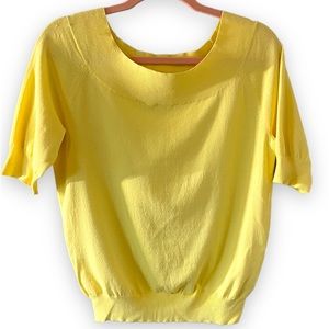Yellow Short Sleeve Top